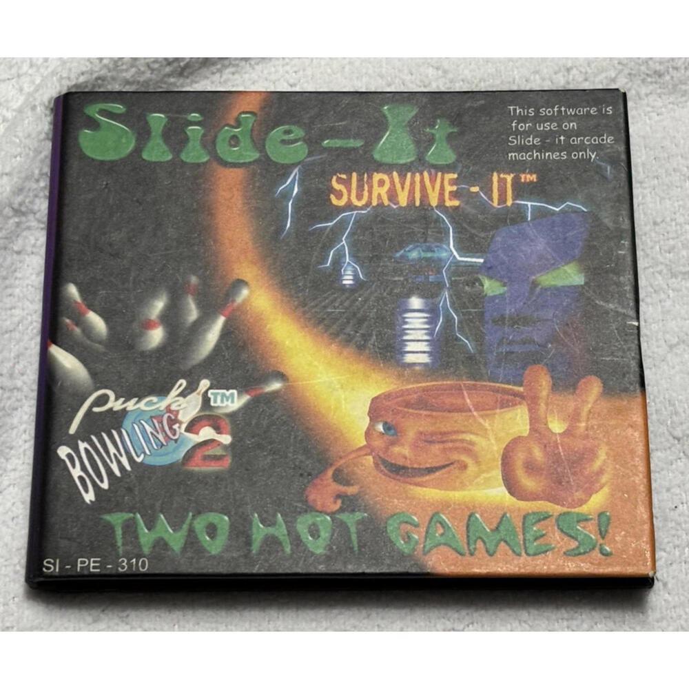 Slide It Arcade Game Software || Puck Bowling 2, Survive It || pre-owned